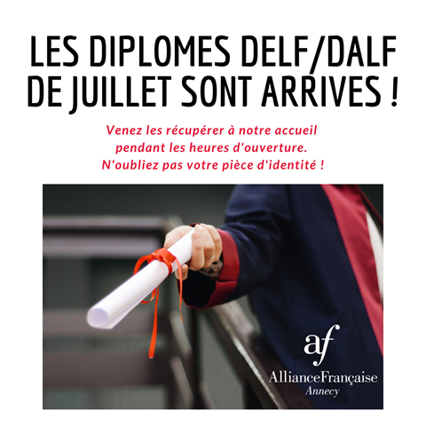 Diploma DELF/DALF July 2020