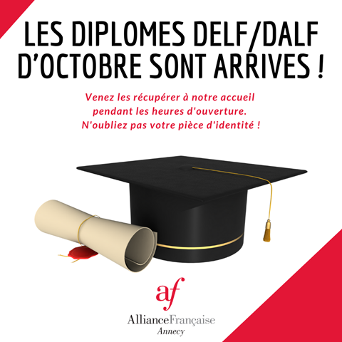 Diploma DELF/DALF October 2020
