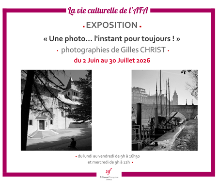 Exposition photos "Une photo... l'instant pour toujours !"