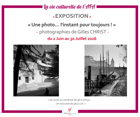 Exposition photos "Une photo... l'instant pour toujours !"